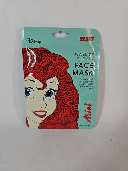 DISNEY Ariel Jewel of the Sea Soothing Cucumber Face Mask