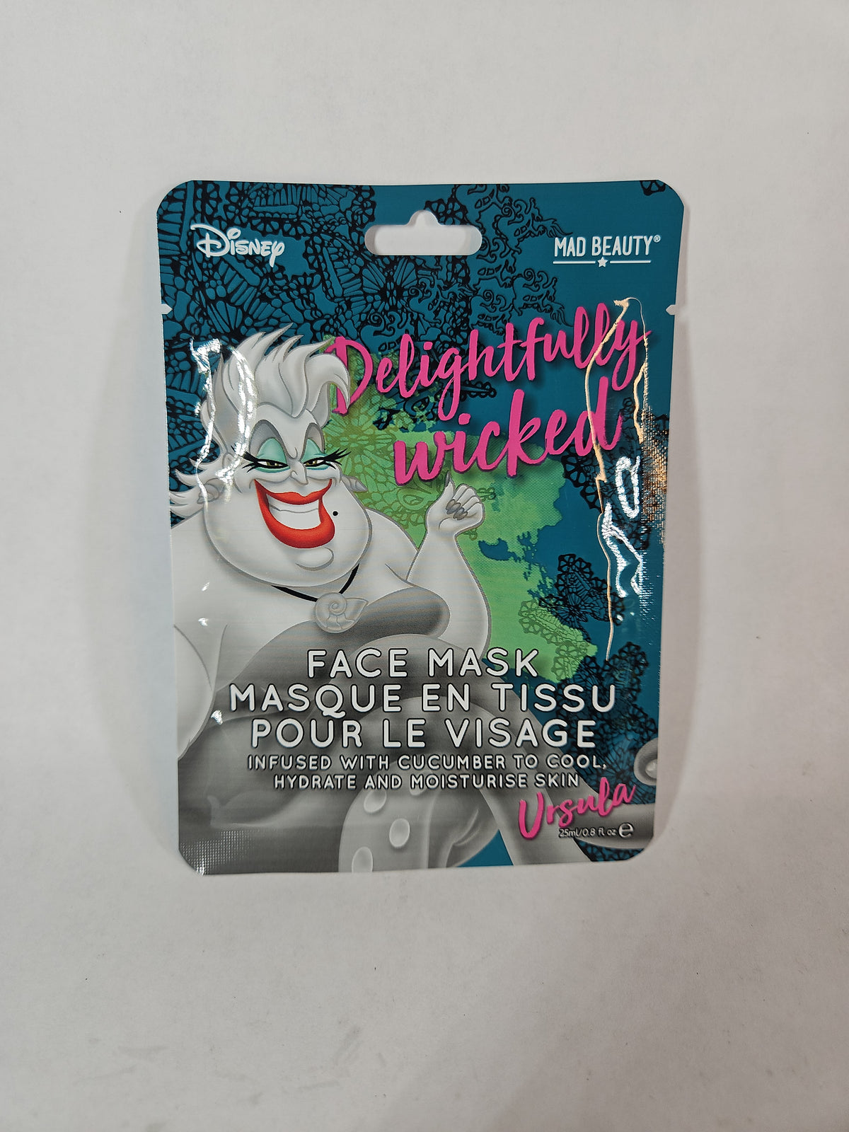 DISNEY Ursula Delightfully Wicked Cucumber Face Mask
