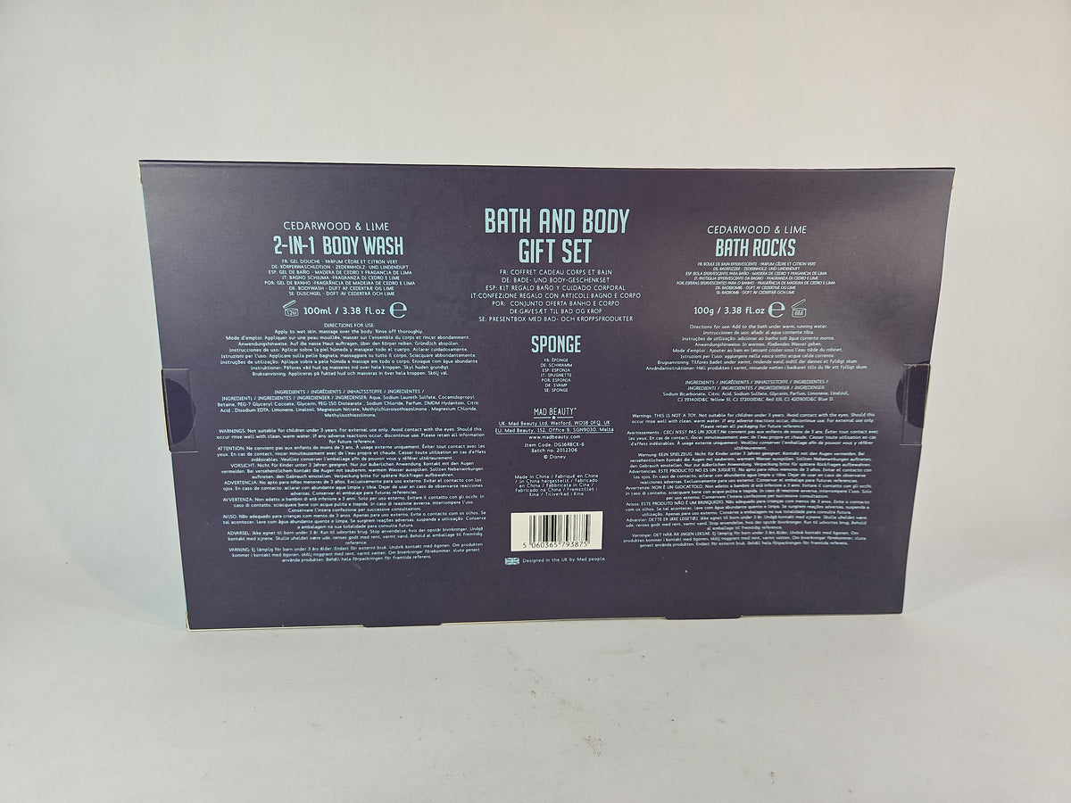 Disney Grumpy Revitalising Body Care Set, Cedarwood & Lime