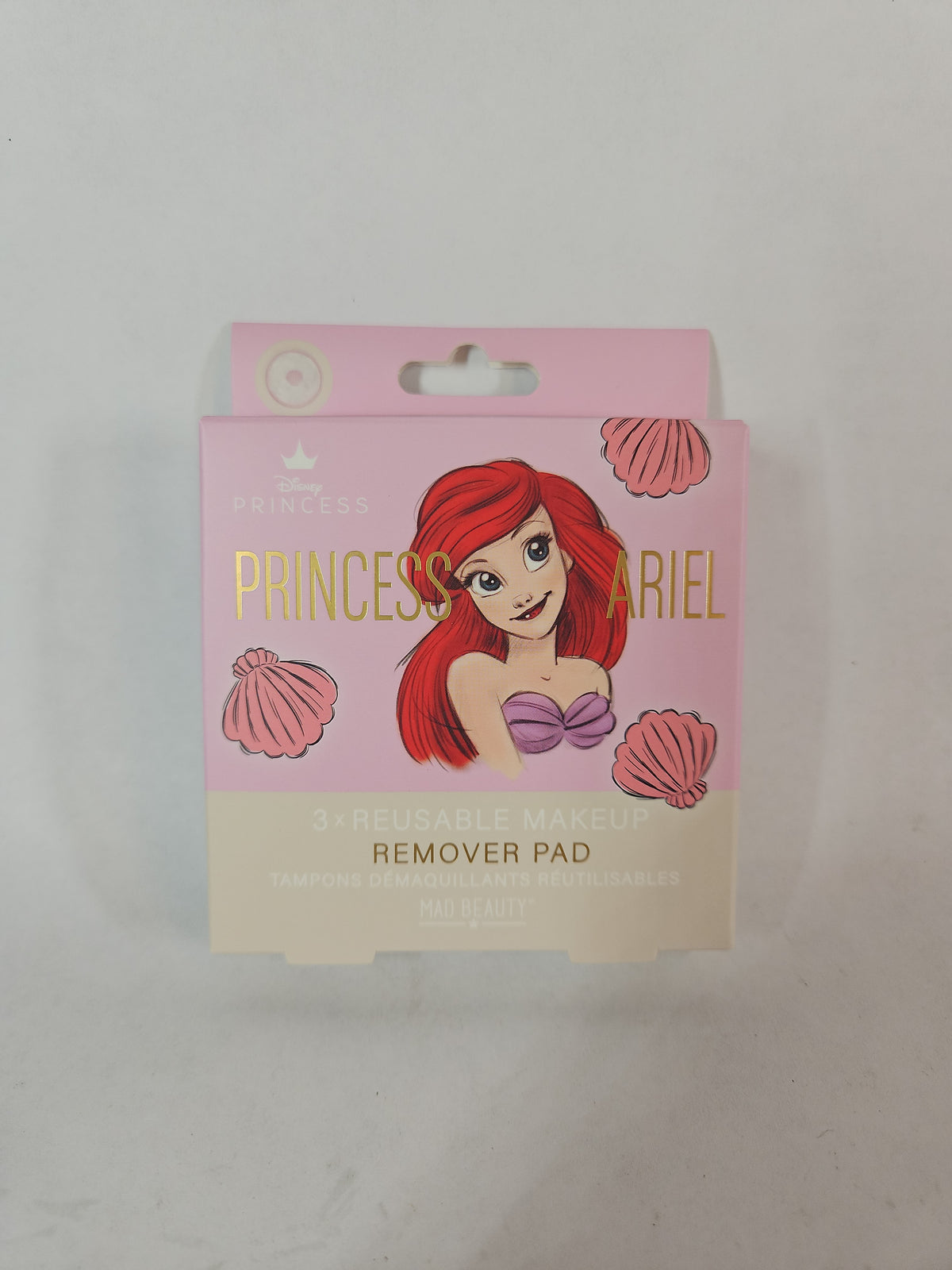Mad Beauty Disney Princess Ariel Reusable Makeup Remover Pads, 3 Pack