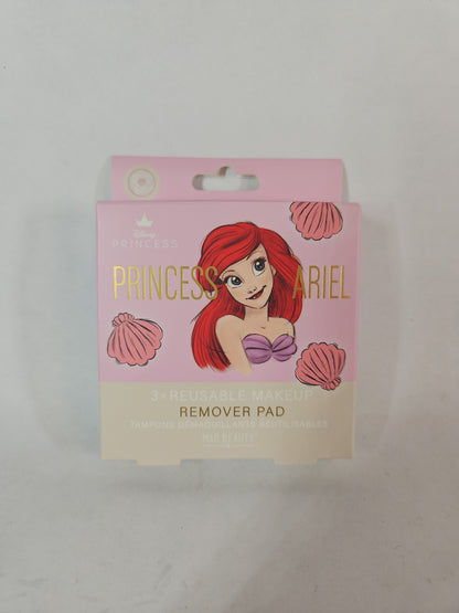 Mad Beauty Disney Princess Ariel Reusable Makeup Remover Pads, 3 Pack