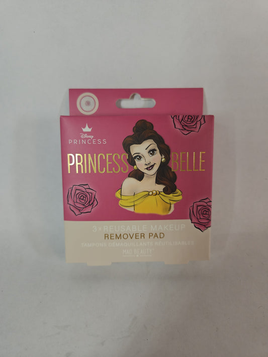 Mad Beauty Disney Princess Belle Reusable Makeup Remover Pads, 3 Pack