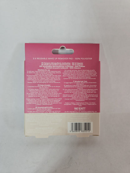 Mad Beauty Disney Princess Belle Reusable Makeup Remover Pads, 3 Pack