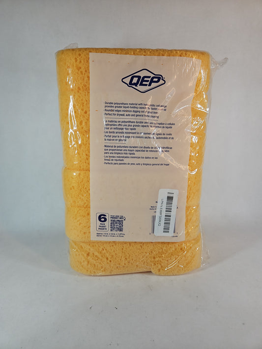 QEP All-Purpose Heavy Duty Sponges, Extra Large, 6-Pack