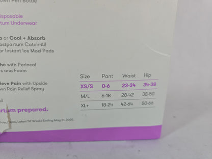 Frida Mom Disposable Postpartum Underwear, Boyshort, XS/S (8 Count)