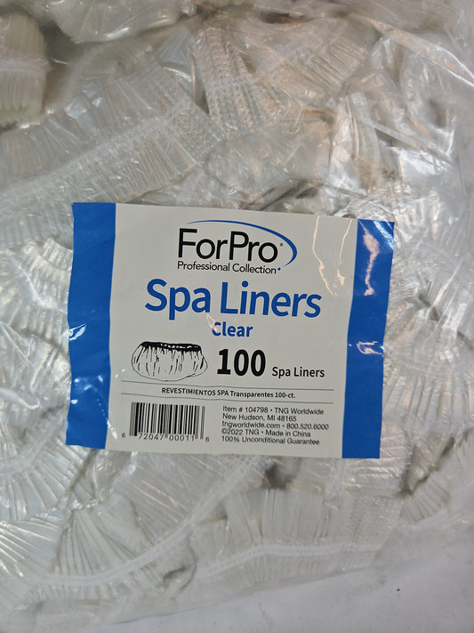 ForPro Spa Liners, Clear, 100 Count