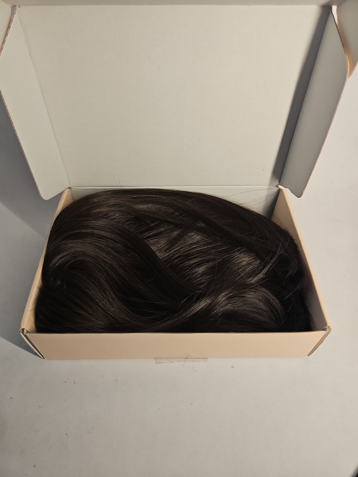 REECHO 11" Short Bob Wig with Bangs, Synthetic Hair – Dark Brown