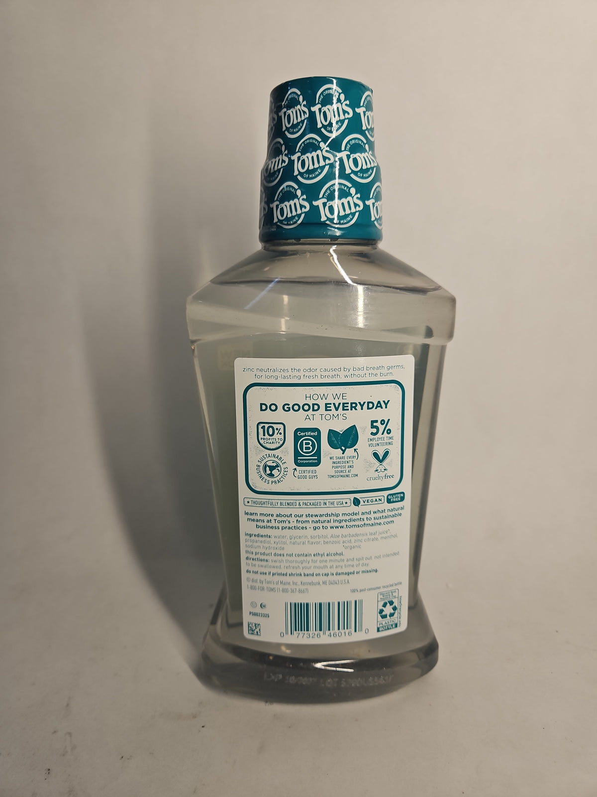 Tom's of Maine Wicked Fresh! Mouthwash, Cool Mountain Mint, 16 oz – 5 Pack