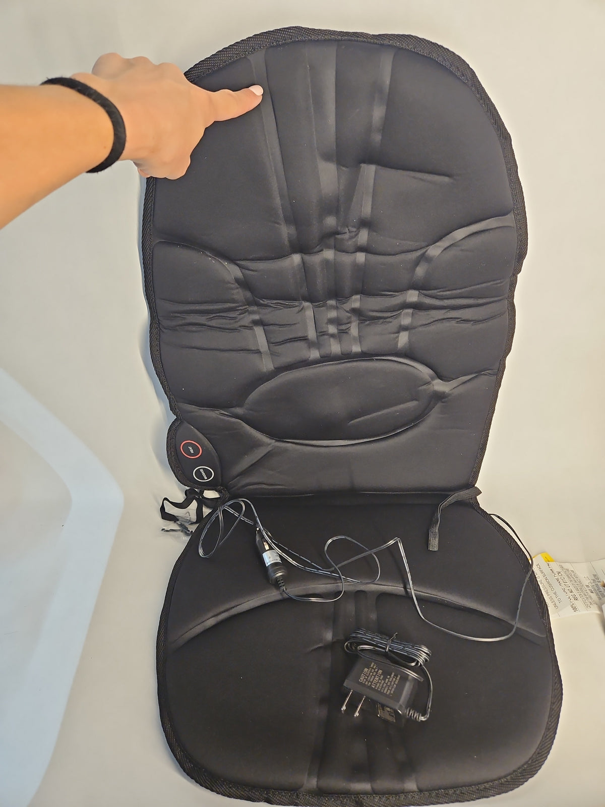 Homedics Portable Back Massage Cushion with Heat – Vibration Back Massager