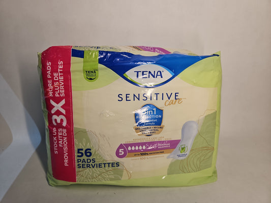 TENA Intimates Maximum Absorbency Bladder Control Pads, Regular, 56 Count