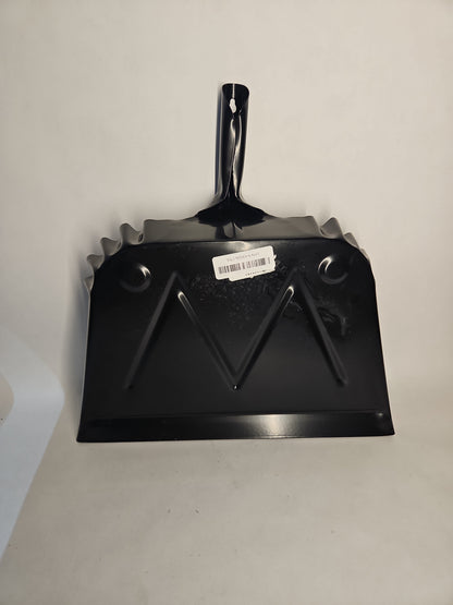 Genuine Joe 16" Heavy-Duty Metal Scope Dust Pan – Black