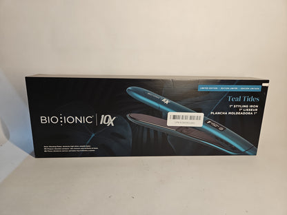 Bio Ionic 10X Styling Iron 1" Flat Iron Limited Edition – Teal Tides