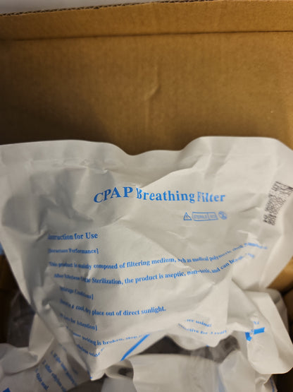 Nispira CPAP Inline Bacterial Viral Filters, 22mm/25mm – 11 Count