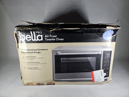 bella PRO 6-Slice Air Fryer Toaster Oven 0.88 Cu Ft 90260 – Stainless – Open Box