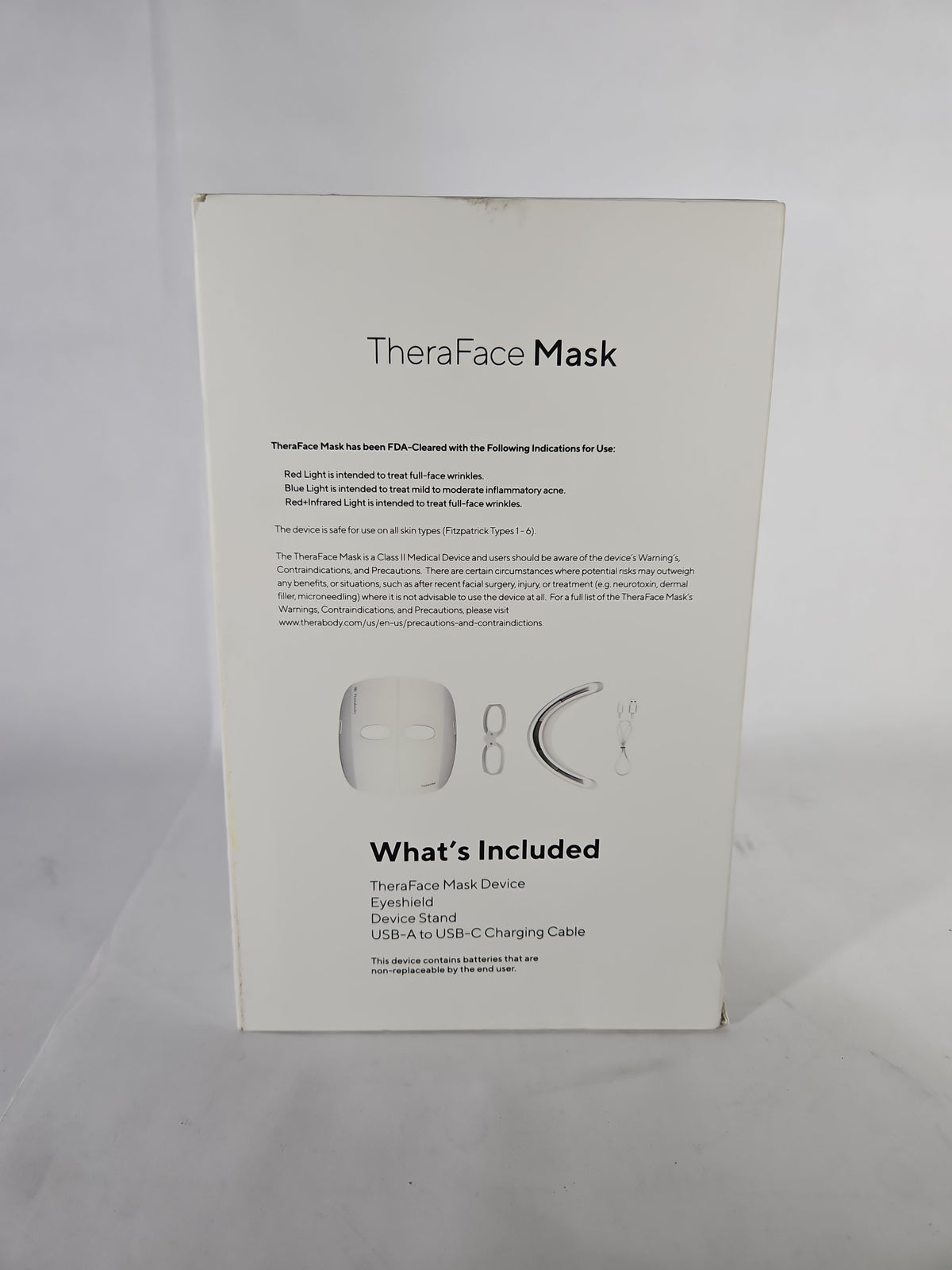 Therabody TheraFace Mask LED Light Therapy Face Mask with Vibration