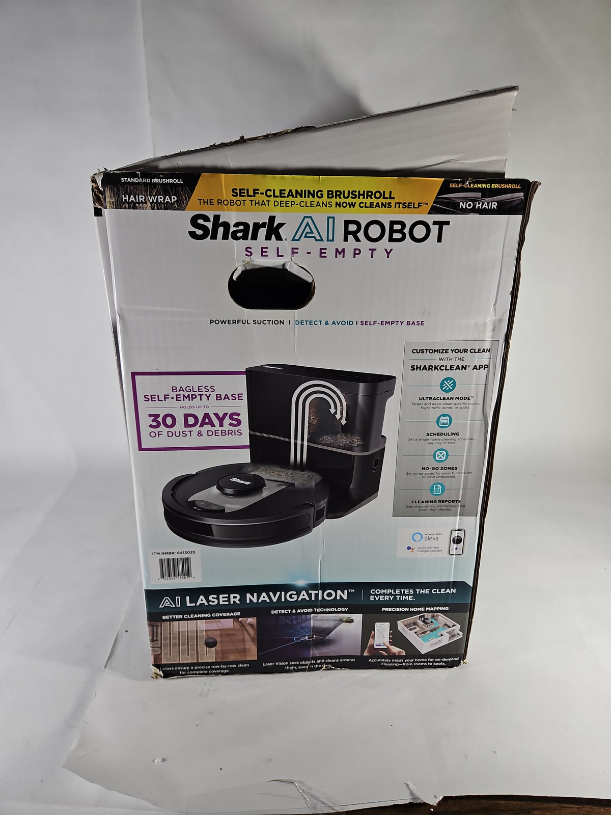 Shark AI Ultra Robot Vacuum with Self-Empty Base UR2500SR – Used