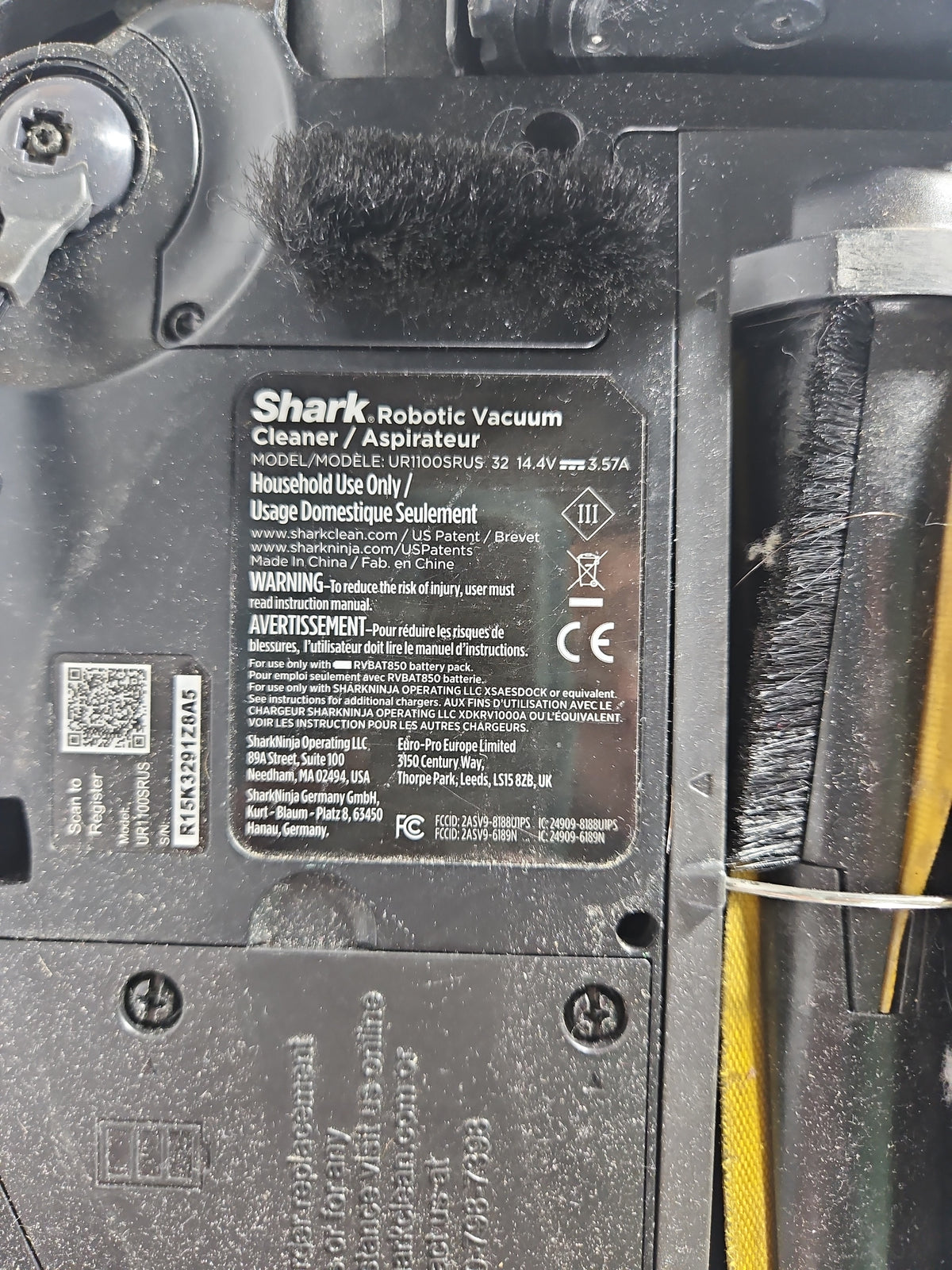 Shark AI Ultra Robot Vacuum with Self-Empty Base UR2500SR – Used