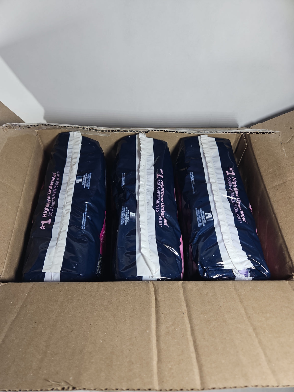 Goodnites Girls Nighttime Bedwetting Underwear Size L 68-95 lbs 75 Count