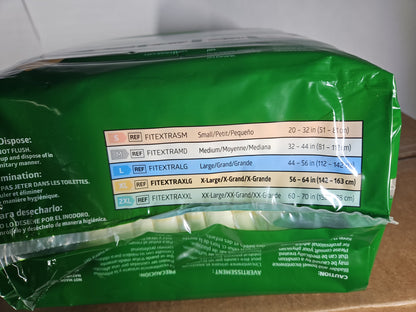 FitRight OptiFit Extra Adult Incontinence Briefs XL 56-64 in 80 Count