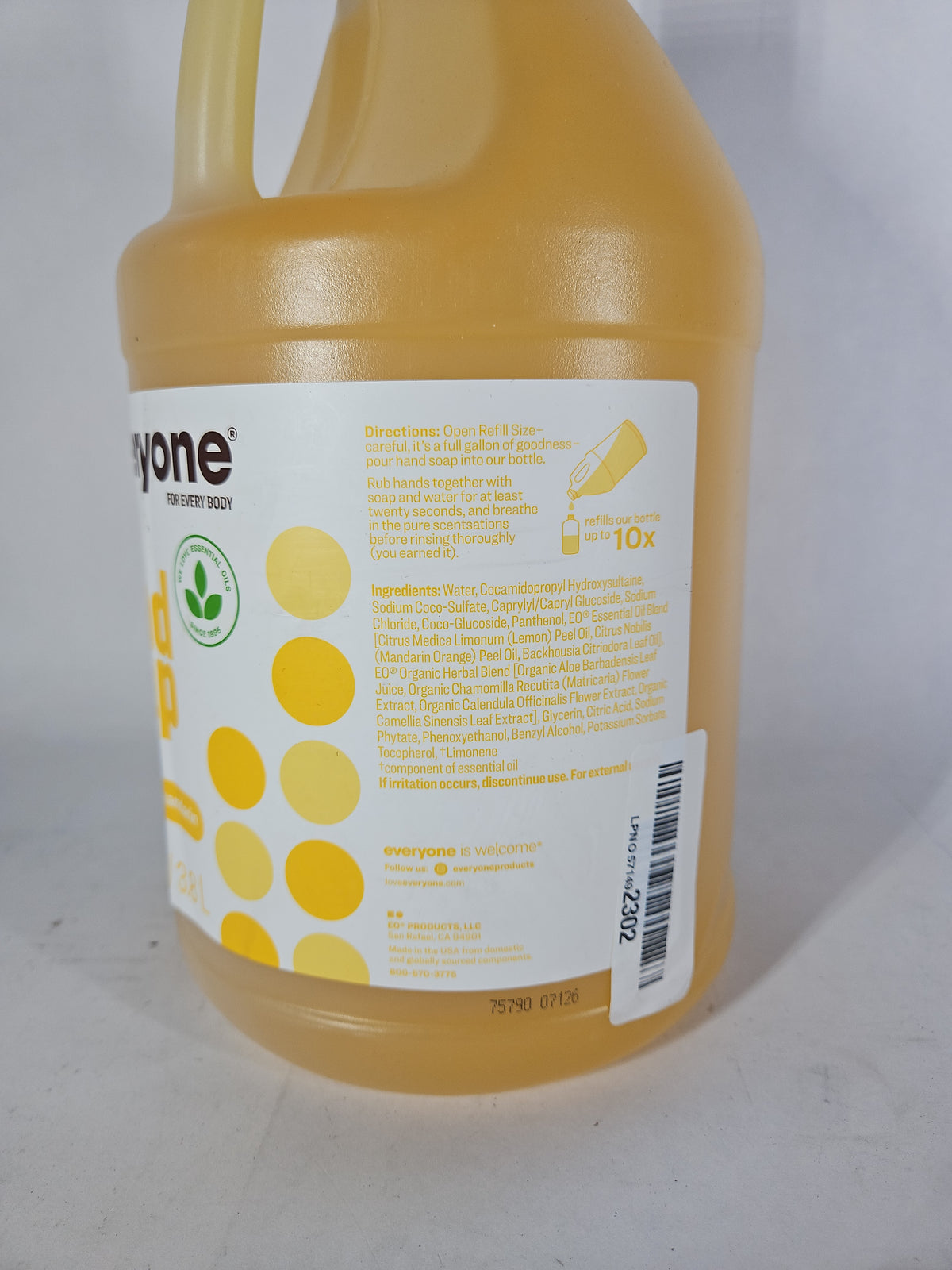 Everyone Hand Soap Refill Meyer Lemon + Mandarin 128 fl oz