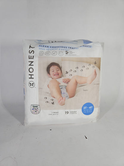 The Honest Company Training Pants Size 3T-4T 32-40 lbs 19 Count