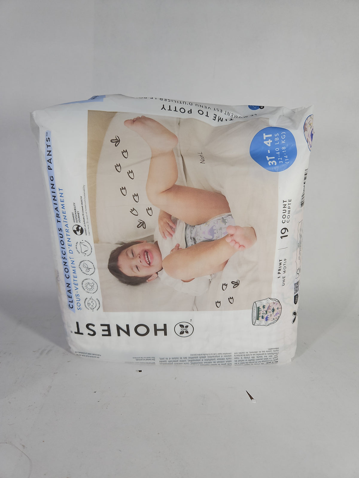 The Honest Company Training Pants Size 3T-4T 32-40 lbs 19 Count