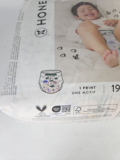 The Honest Company Training Pants Size 3T-4T 32-40 lbs 19 Count