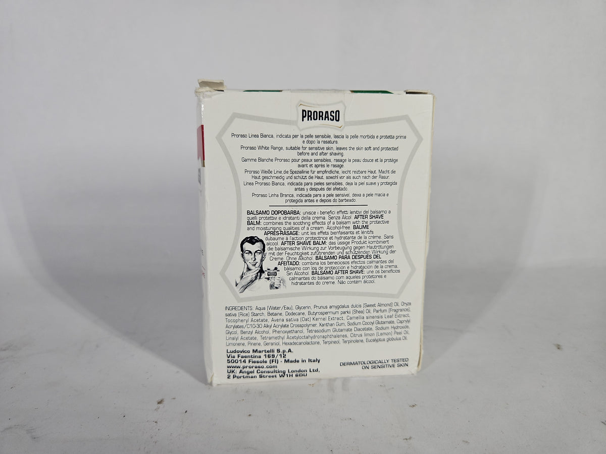 Proraso After Shave Balm Sensitive Skin Green Tea & Oatmeal 3.4 fl oz