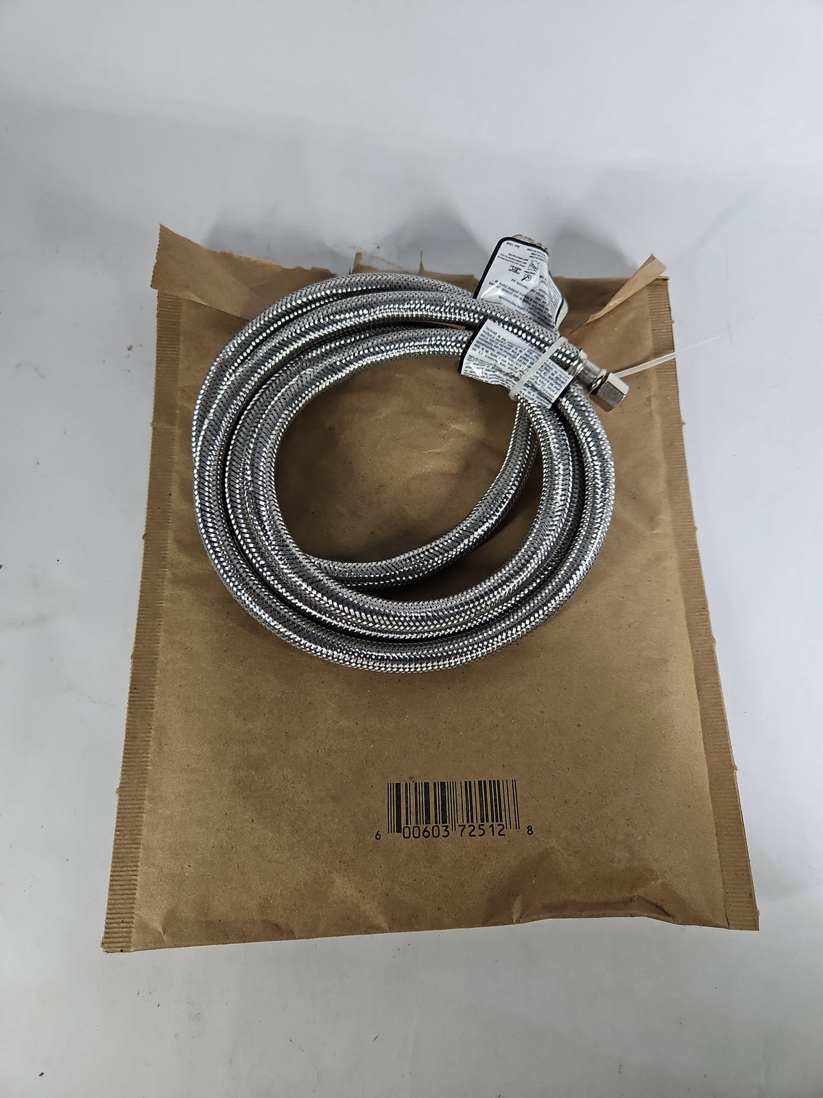 Smart Choice 6 ft Stainless Steel Refrigerator Water Line - Line Only, No Box