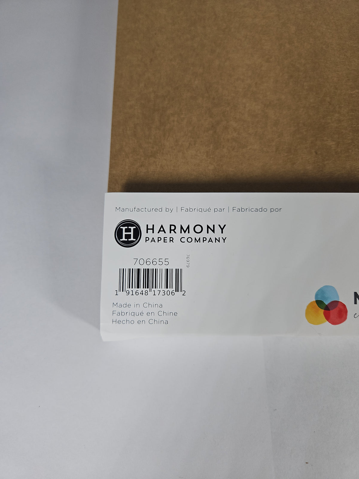 Harmony Hues 110lb Solid Core Cardstock 8.5x11 Kraft 50 Sheets