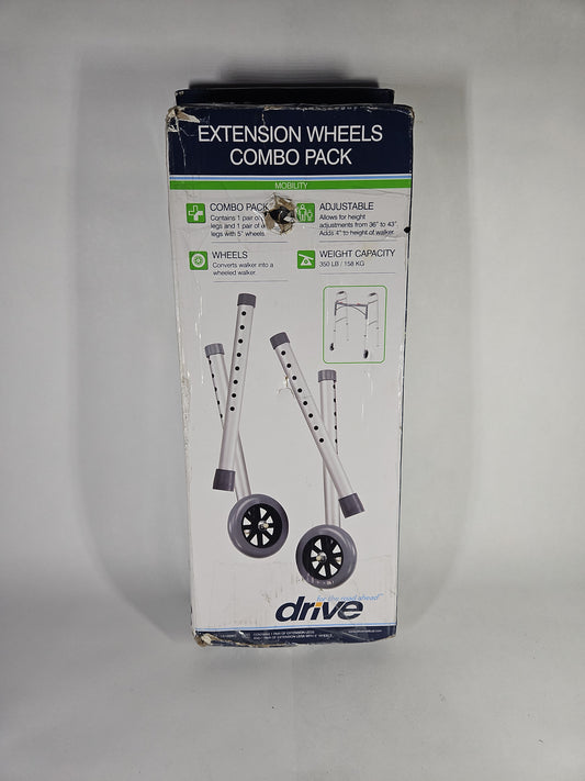 Drive Medical Tall Extension Legs with Wheels Combo Pack 10108WC