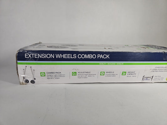 Drive Medical Tall Extension Legs with Wheels Combo Pack 10108WC