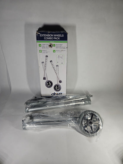 Drive Medical Tall Extension Legs with Wheels Combo Pack 10108WC