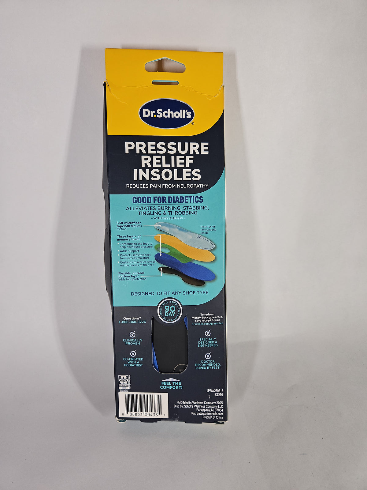 Dr. Scholl's Pressure Relief Insoles Women's Trim to Fit, Sizes 6-10