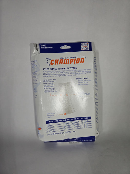 Champion Knee Brace White Medium