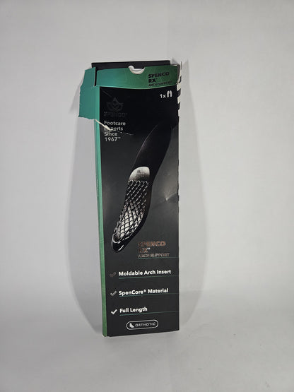 Spenco RX Arch Support Insoles Women 9-10.5 Men 8-9.5