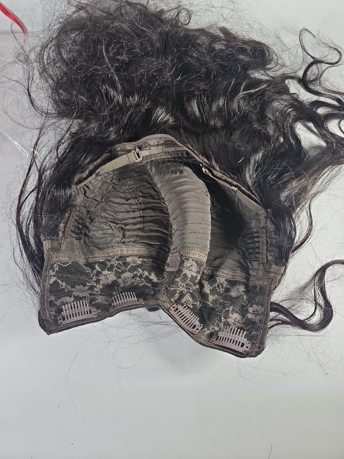 Unprocessed Human Hair V-Part Wig 20 Inch Black