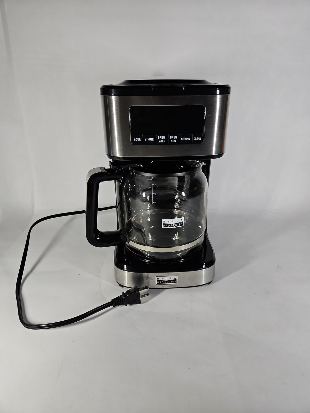 bella PRO 12-Cup Programmable Coffee Maker 90194 - Stainless Steel - Used