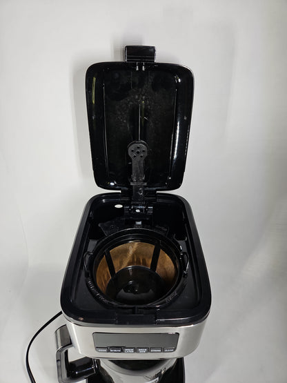 bella PRO 12-Cup Programmable Coffee Maker 90194 - Stainless Steel - Used
