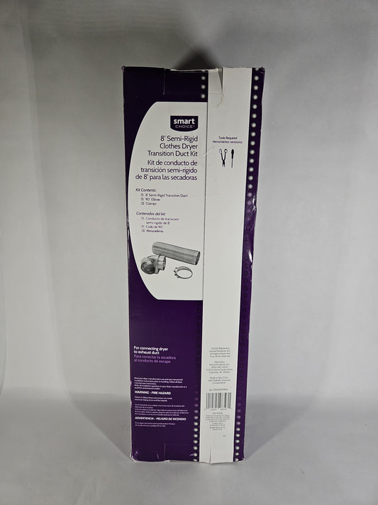 Smart Choice Semi-Rigid Dryer Vent Kit Expands to 8 ft