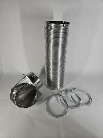 Smart Choice Semi-Rigid Dryer Vent Kit Expands to 8 ft