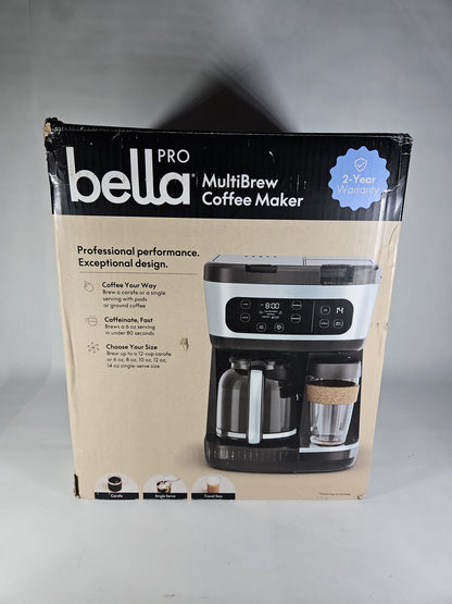 bella PRO MultiBrew 12-Cup Drip & Single-Serve Coffee Maker 90228 - Stainless