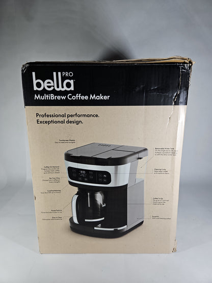 bella PRO MultiBrew 12-Cup Drip & Single-Serve Coffee Maker 90228 - Stainless