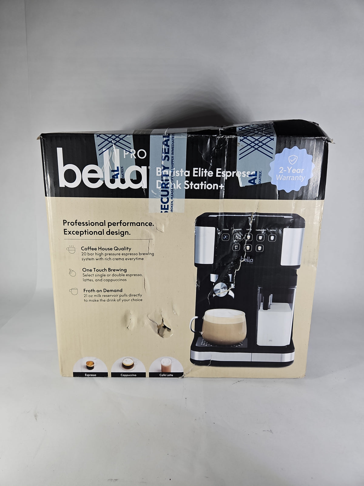 bella PRO Barista Elite Espresso Drink Station+ 90277 - Stainless Steel - Used