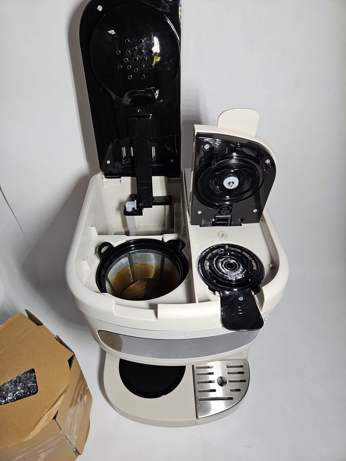 bella PRO MultiBrew 12-Cup Drip & Single-Serve Coffee Maker 90284 Oatmilk - Used