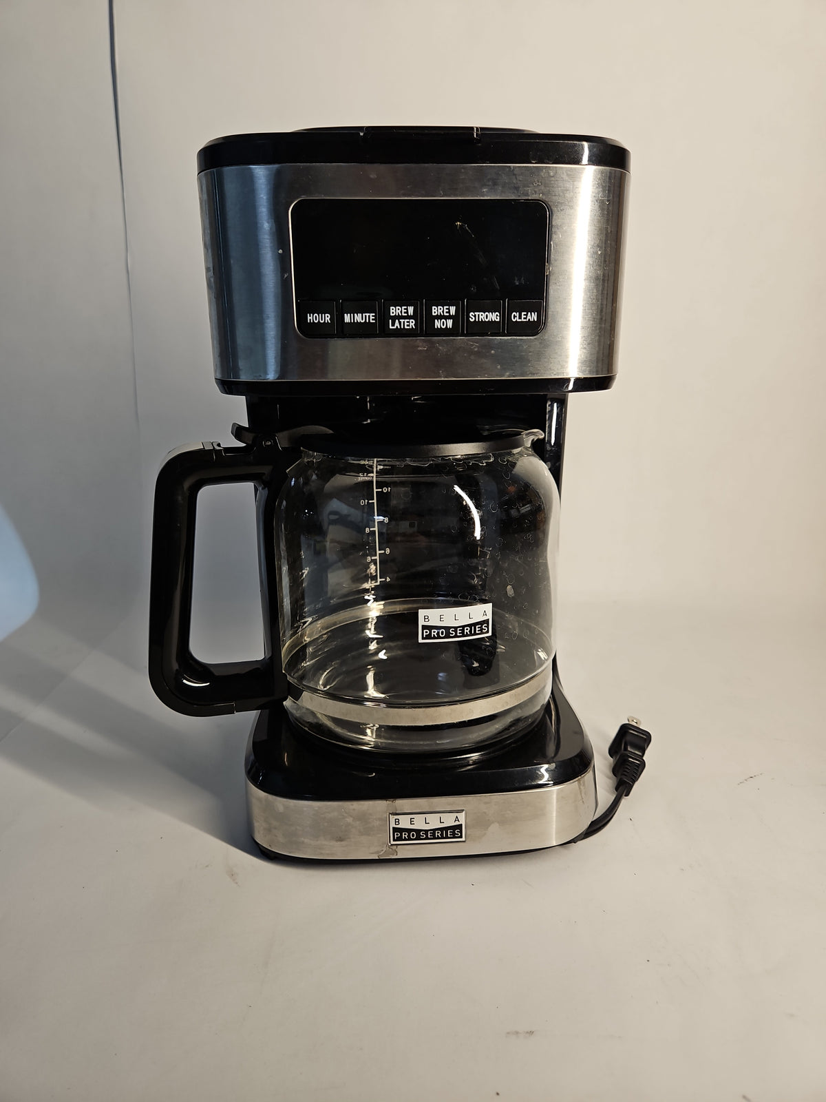 bella PRO 12-Cup Programmable Coffee Maker 90194 - Stainless - Used, No Box