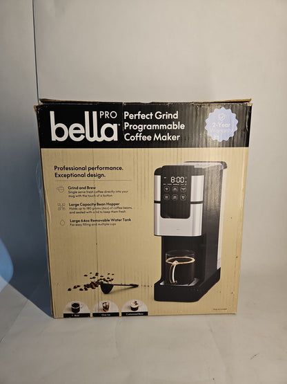 bella PRO Perfect Grind Single-Serve Coffee Maker Burr Grinder 90273
