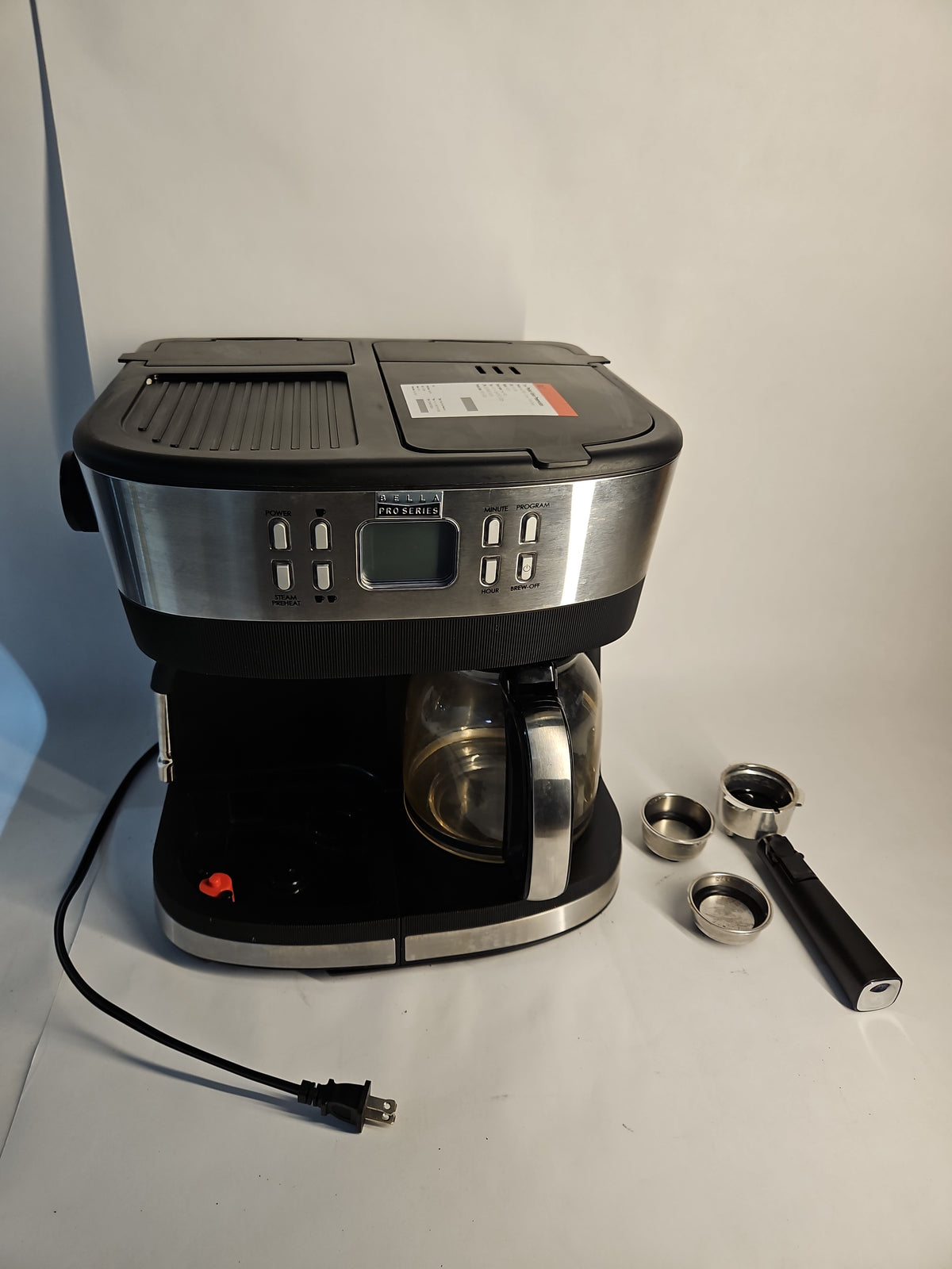 bella PRO Combo 19-Bar Espresso & 10-Cup Drip Coffee Maker 90267 - Used, No Box