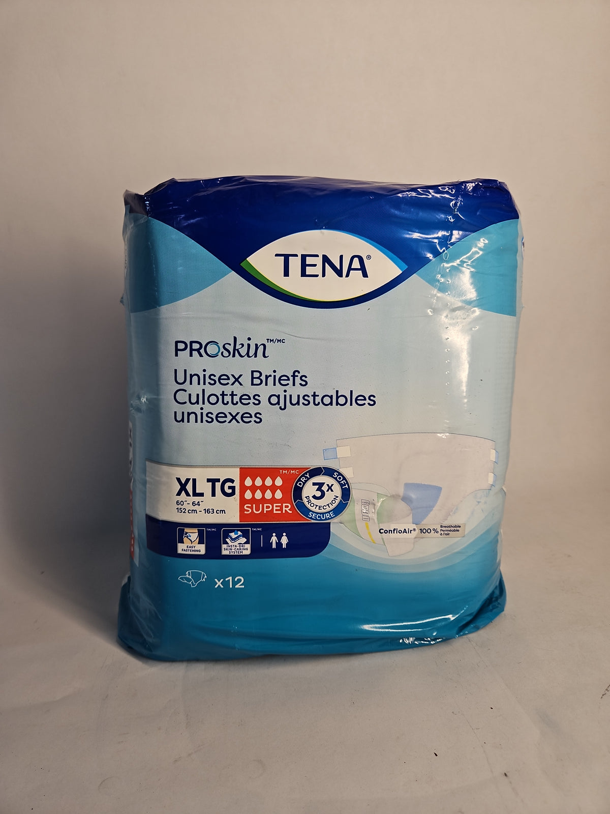 Tena ProSkin Unisex Briefs Super XL 12 Count