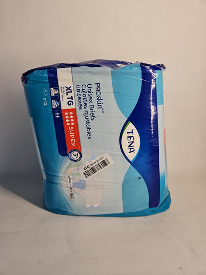 Tena ProSkin Unisex Briefs Super XL 12 Count